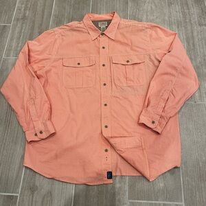 LL BEAN Men’s Button Up Dress Shirt Size XXL